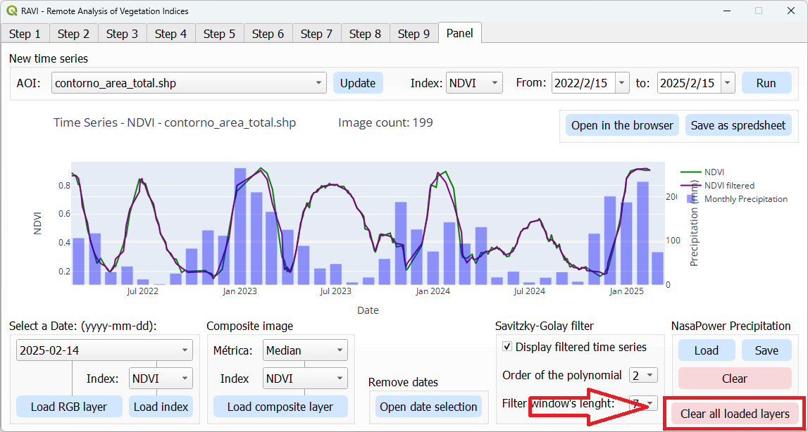 Clear all layers button
