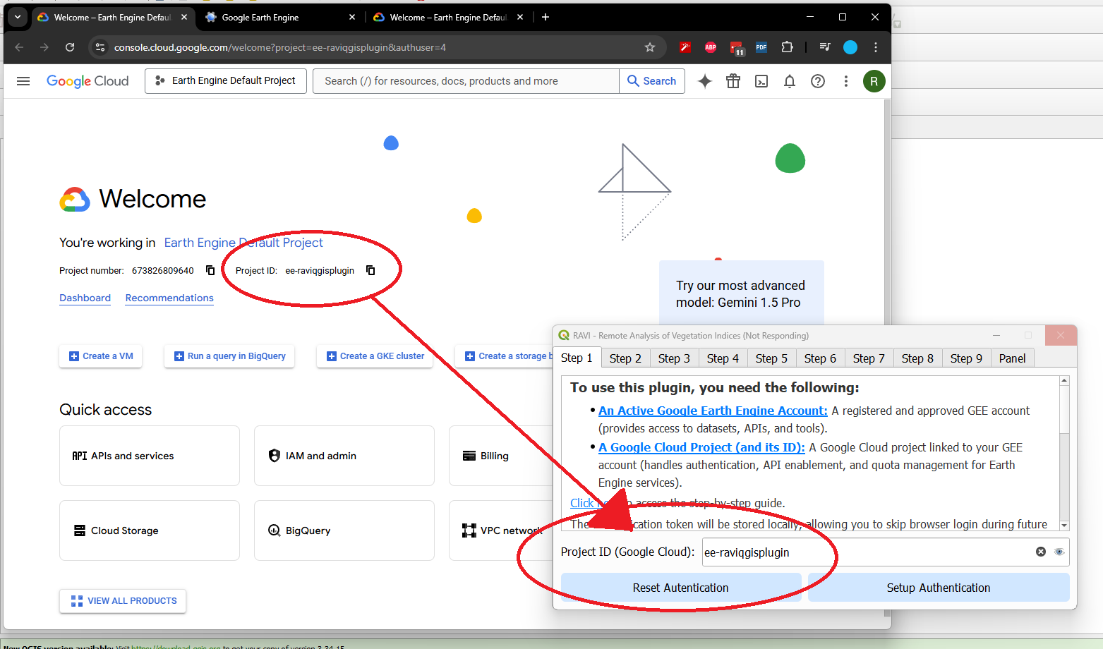 Authentication dialog showing login options