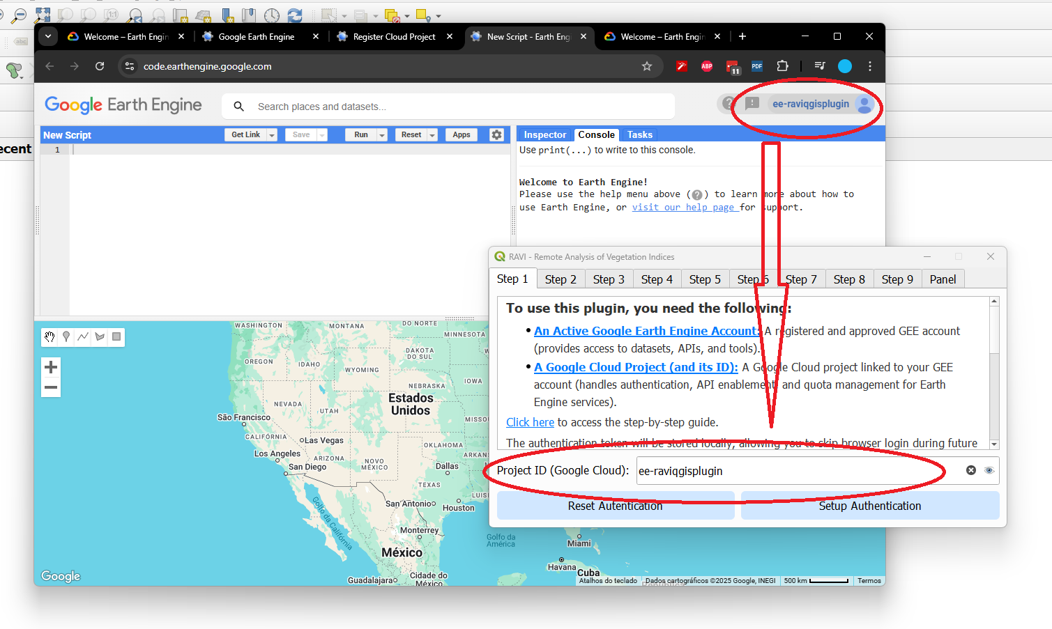 Successful authentication message